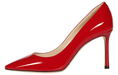 Jimmy Choo ROMY 85 Slim Heel High Heels 8.5cm Women's Red