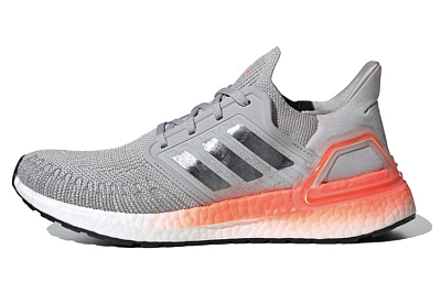 Adidas Ultra Boost 20 Grey Two Signal Coral Women's