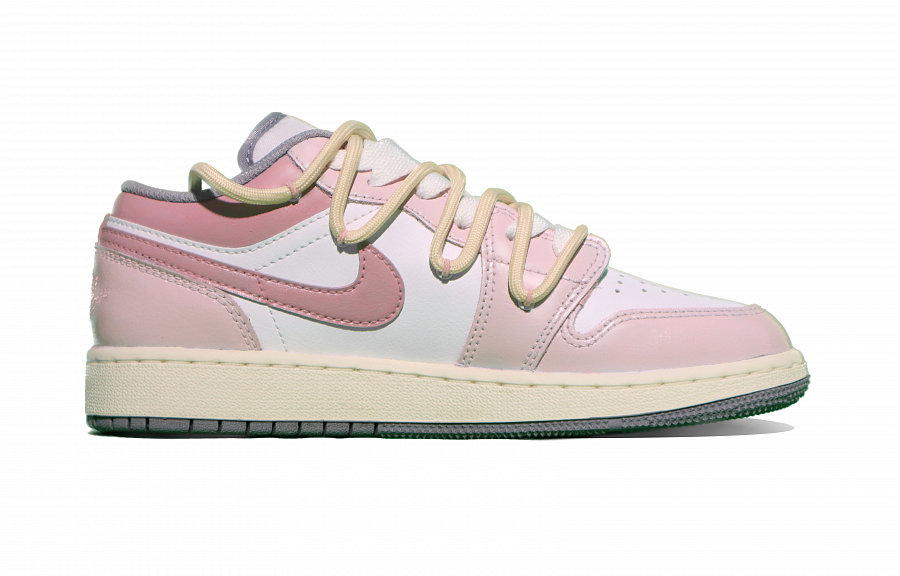 Jordan Air Jordan 1 Low Anti-Slip Wear-Resistant Low-Top Vintage Basketball Shoes GS Pink купить в интернет-магазине Yoocart с быстрой доставкой по России.