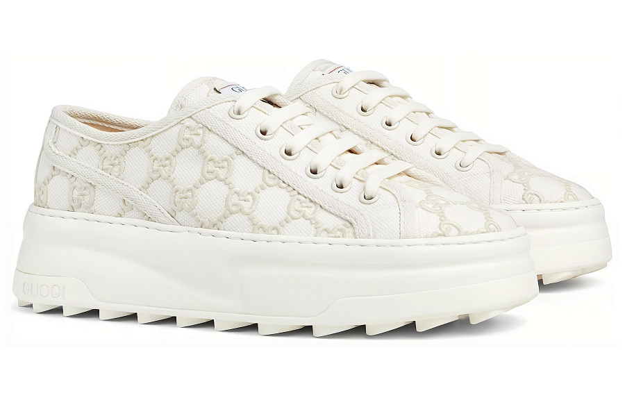 GUCCI Women's Tennis 1977 Low 'Off White Gg Embroideries' Women's купить в интернет-магазине Yoocart с быстрой доставкой по России.