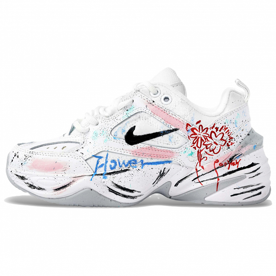 Nike M2K Tekno Lightweight Low Top Chunky Sneakers Unisex Red White купить в интернет-магазине Yoocart с быстрой доставкой по России.