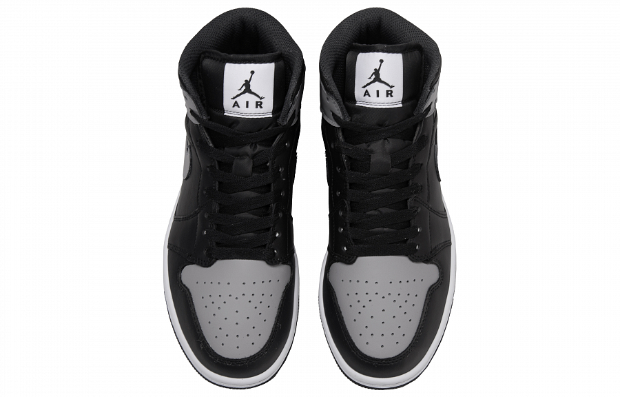 Jordan Air Jordan 1 Solitude Gray Abrasion Resistant Mid top Vintage Basketball Shoes Unisex Black Gray купить в интернет-магазине Yoocart с быстрой доставкой по России.