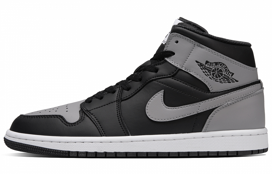 Jordan Air Jordan 1 Solitude Gray Abrasion Resistant Mid top Vintage Basketball Shoes Unisex Black Gray купить в интернет-магазине Yoocart с быстрой доставкой по России.