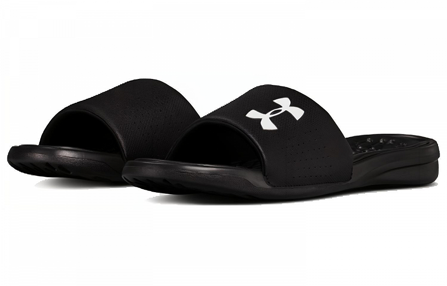 Under Armour Playmaker Fixed Strap Slippers Black купить в интернет-магазине Yoocart с быстрой доставкой по России.