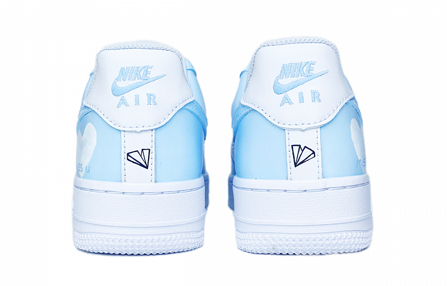 Nike Air Force 1 Low-Top Skateboard Shoes Men's Blue White купить в интернет-магазине Yoocart с быстрой доставкой по России.