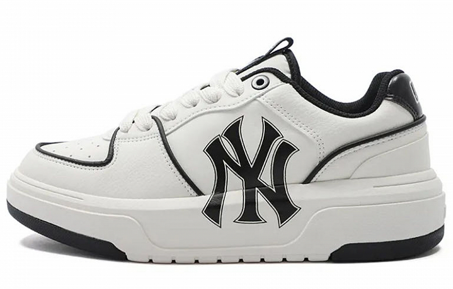 MLB Chunky Liner Wear-Resistant Height Increasing Low-Top Skateboard Shoes Unisex White Blue купить в интернет-магазине Yoocart с быстрой доставкой по России.