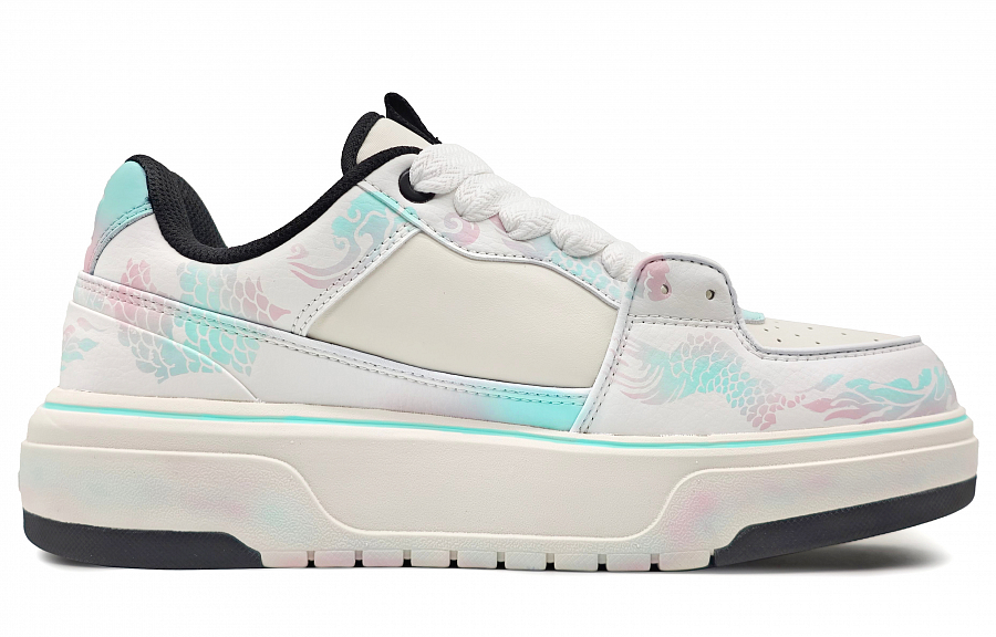 MLB Chunky Liner Low-Top Skateboard Shoes Unisex White Cyan купить в интернет-магазине Yoocart с быстрой доставкой по России.