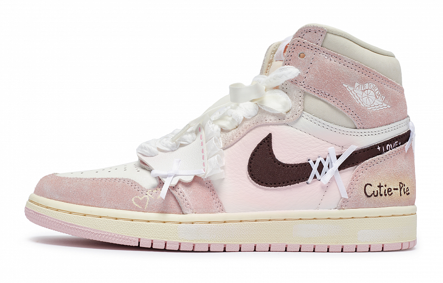 Jordan Air Jordan 1 811 Manufacture Skirt Hem Waltz Canvas Bag Low-Top Vintage Basketball Shoes Women's Pink White купить в интернет-магазине Yoocart с быстрой доставкой по России.