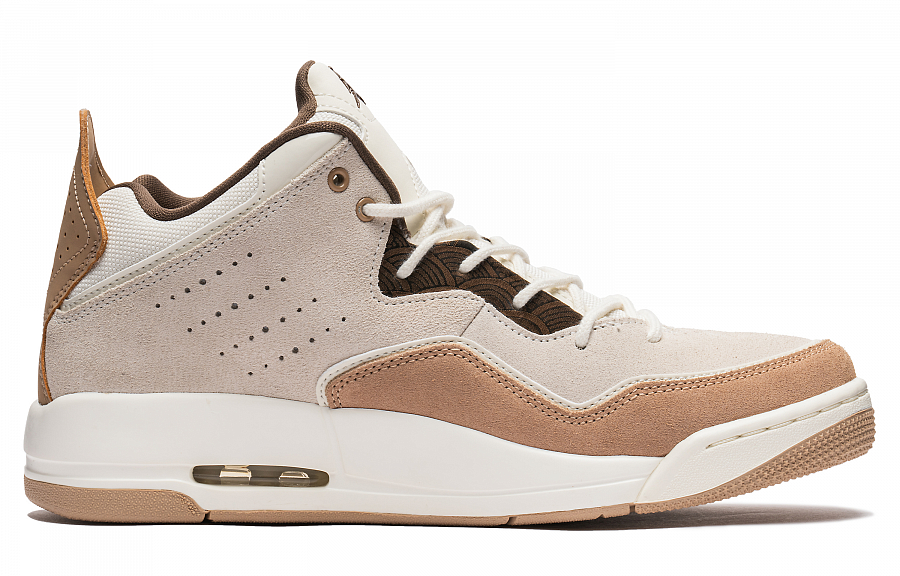 Jordan Courtside 23 Slip Resistant Mid Top Vintage Basketball Shoes Men's Beige Brown купить в интернет-магазине Yoocart с быстрой доставкой по России.