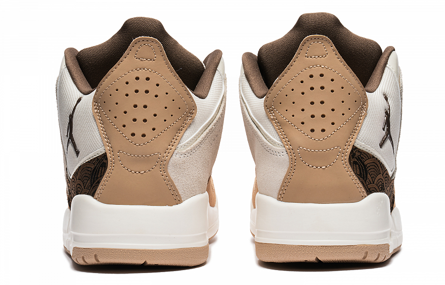 Jordan Courtside 23 Slip Resistant Mid Top Vintage Basketball Shoes Men's Beige Brown купить в интернет-магазине Yoocart с быстрой доставкой по России.