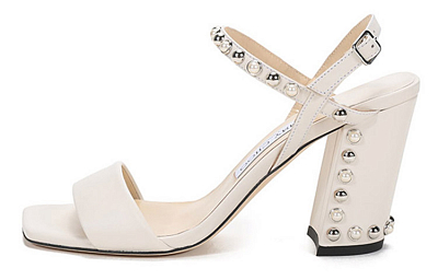 Jimmy Choo Aadra One Strap Sandals Women's Ivory