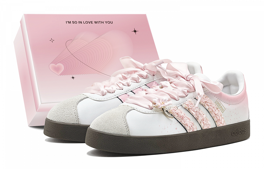 Adidas Vl Court Classic Skateboard Shoes Unisex Low top White купить в интернет-магазине Yoocart с быстрой доставкой по России.