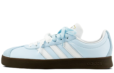 Adidas Neo Vl Court Anti-Slip Wear-Resistant Low-Top Skateboard Shoes Unisex Glacier Blue