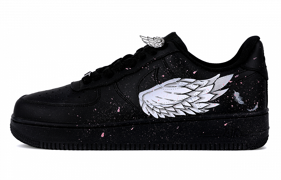 Nike Air Force 1 Wear resistant And Lightweight Low top Skateboard Shoes Unisex Black купить в интернет-магазине Yoocart с быстрой доставкой по России.