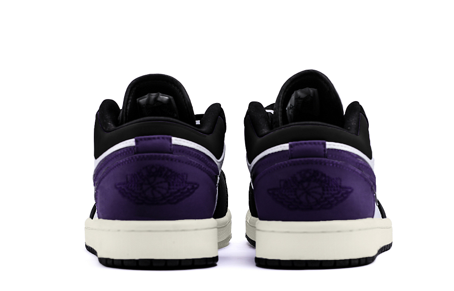 Jordan Air Jordan 1 Abrasion Resistant Low top Vintage Basketball Shoes Unisex Black Purple купить в интернет-магазине Yoocart с быстрой доставкой по России.