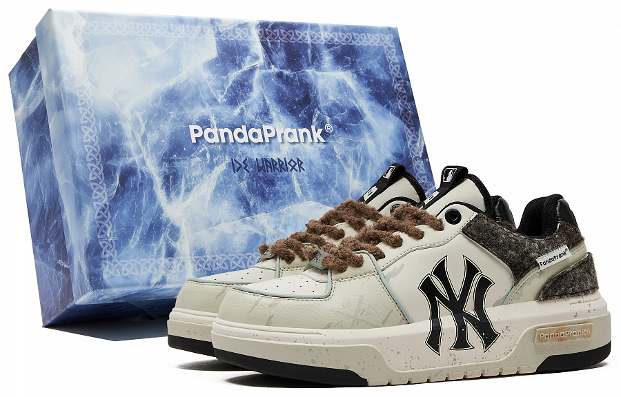 MLB New York Yankees Anti-Slip Wear-Resistant Low-Top Skateboard Shoes Unisex Black White Brown купить в интернет-магазине Yoocart с быстрой доставкой по России.