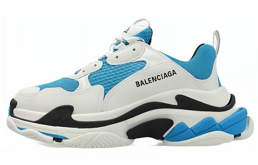 Balenciaga Triple S Sneakers 'White Carib Blue' купить в интернет-магазине Yoocart с быстрой доставкой по России.