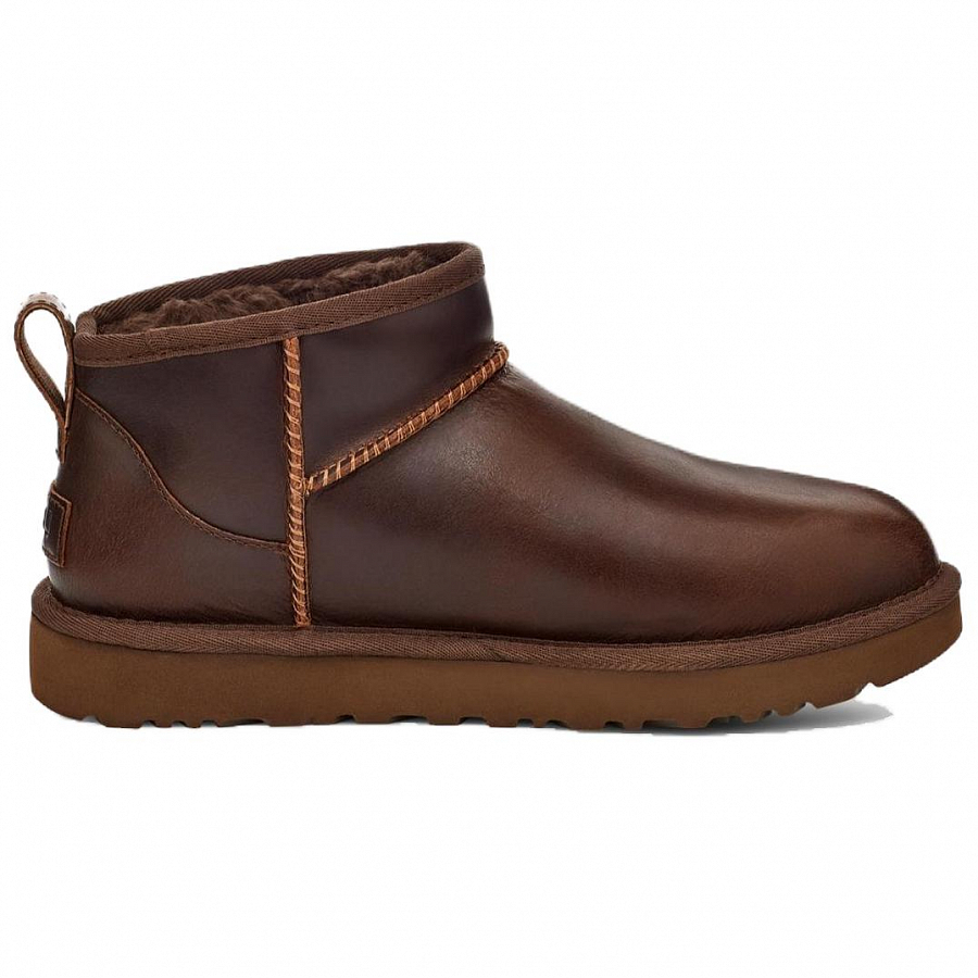 UGG Classic Ultra Mini Lthr Regen Boot Ironwood Women's купить в интернет-магазине Yoocart с быстрой доставкой по России.