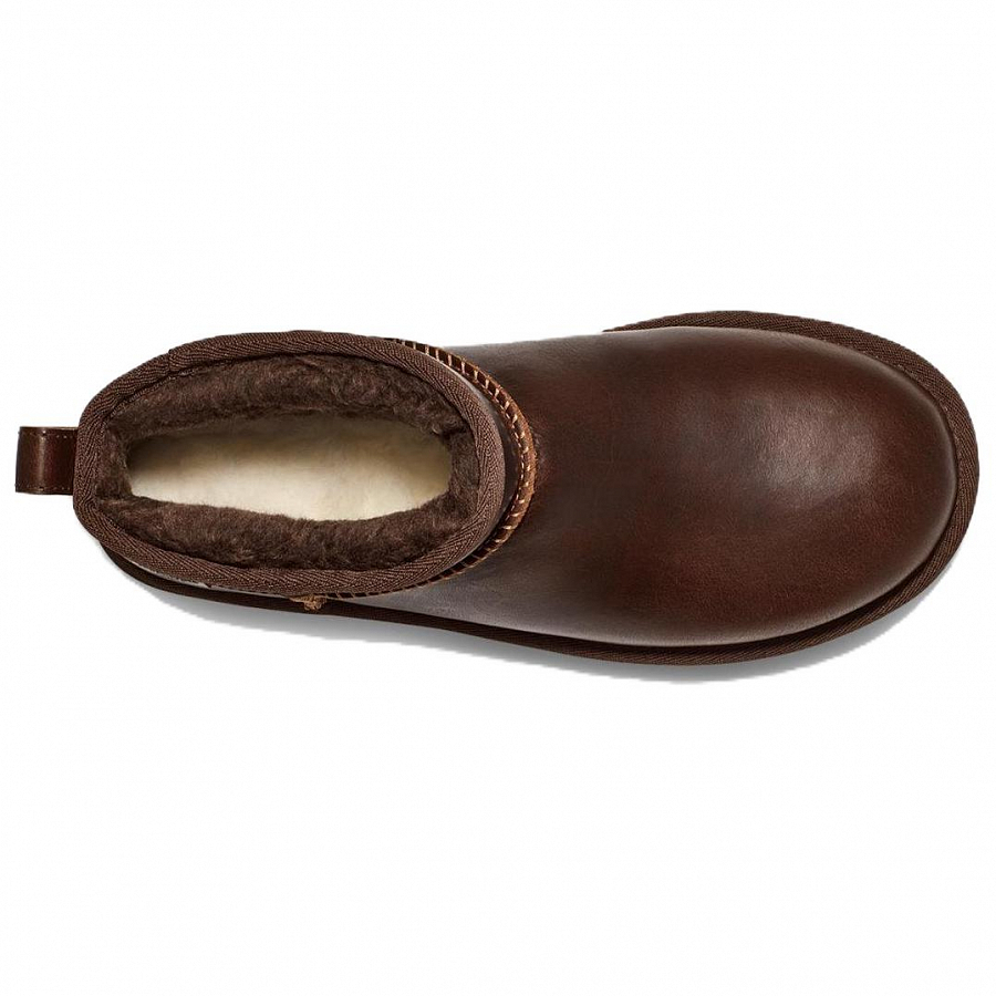 UGG Classic Ultra Mini Lthr Regen Boot Ironwood Women's купить в интернет-магазине Yoocart с быстрой доставкой по России.