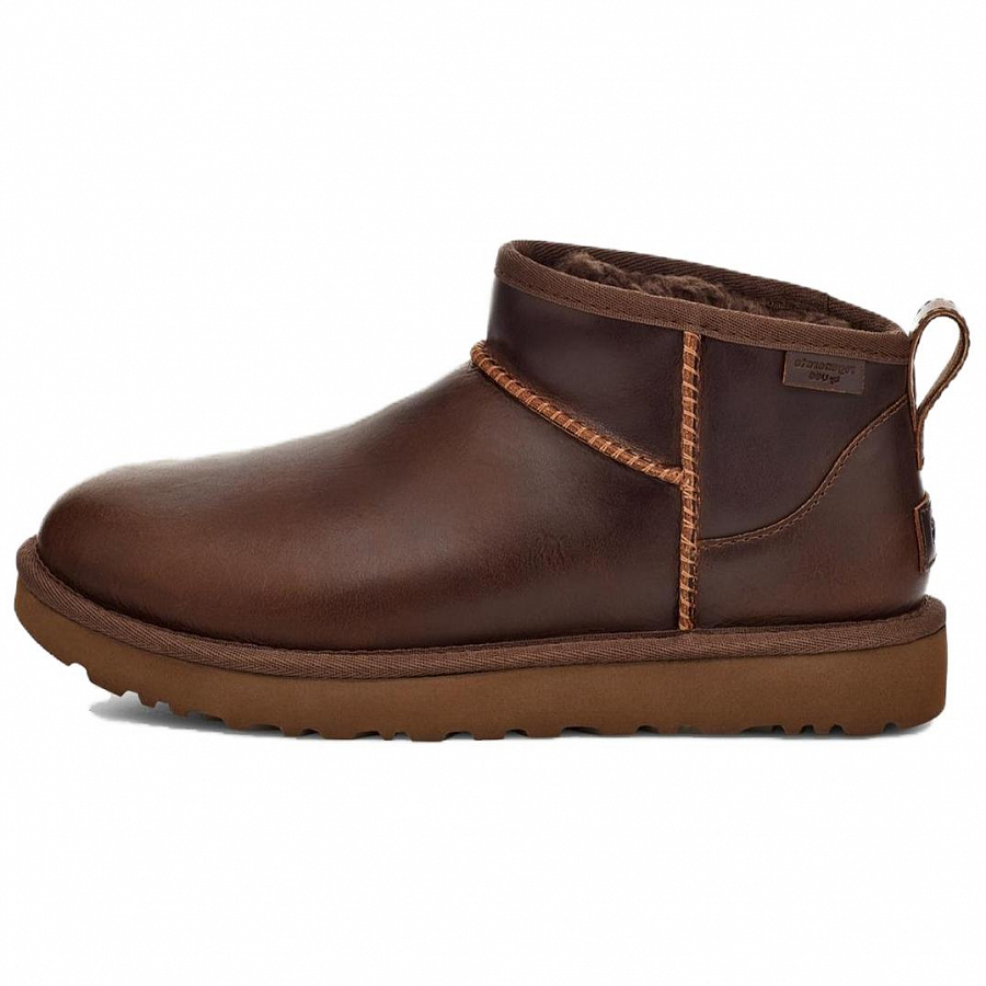UGG Classic Ultra Mini Lthr Regen Boot Ironwood Women's купить в интернет-магазине Yoocart с быстрой доставкой по России.