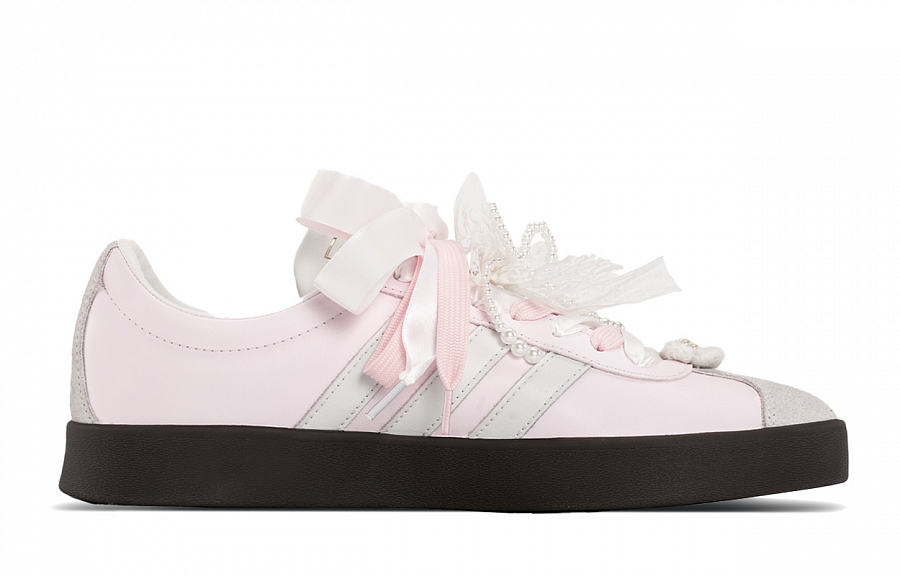 Adidas Vl Court Classic Adidas VC Pink Butterfly Cushioning, Wear Resistant Low top Skateboard Shoes Women's Pink White купить в интернет-магазине Yoocart с быстрой доставкой по России.