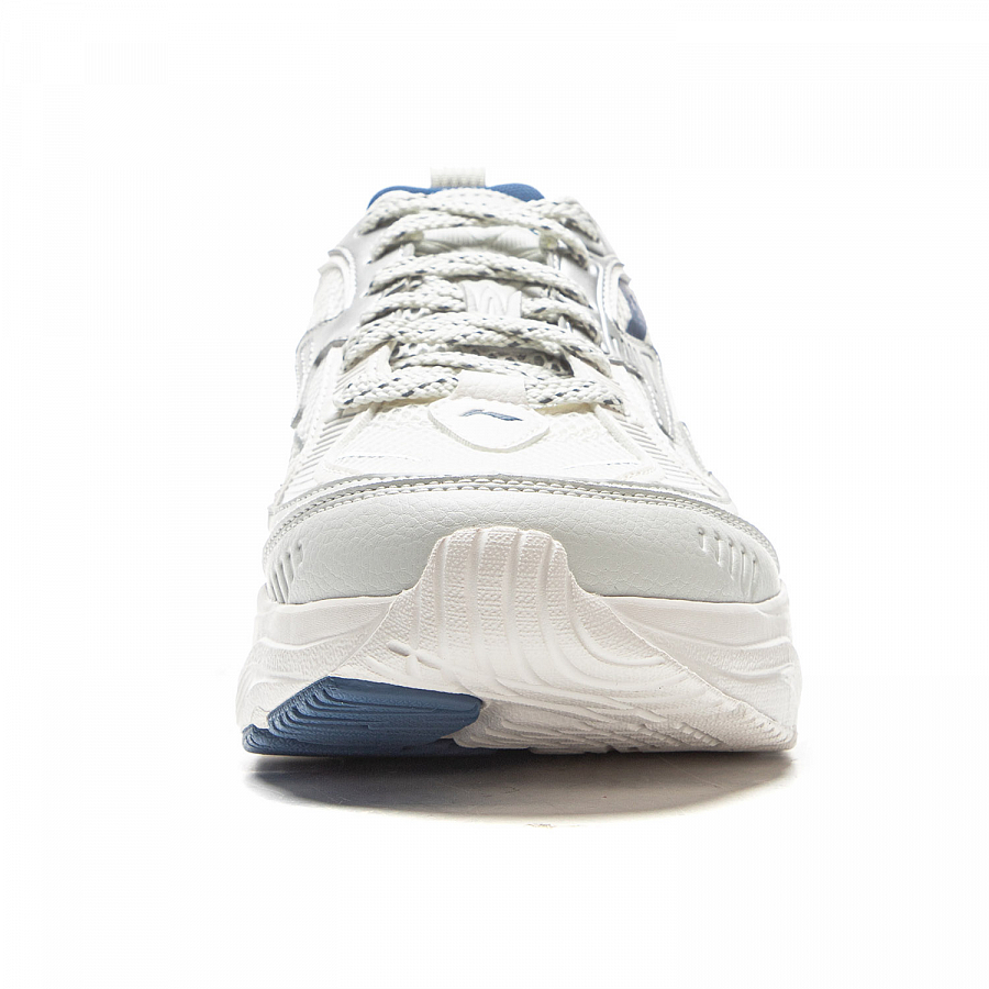 LiNing Meteor Cushioning, Slip Resistant, Abrasion Resistant Support Low Top Casual Shoes Men's White Gray Silver купить в интернет-магазине Yoocart с быстрой доставкой по России.