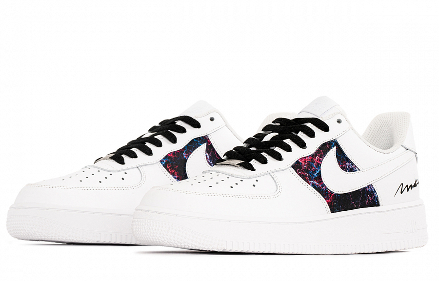 Nike Air Force 1 Abrasion Resistant Low top Skateboard Shoes Men's White Black купить в интернет-магазине Yoocart с быстрой доставкой по России.