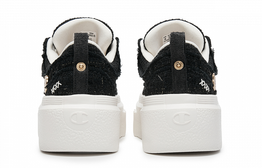 Champion Bakery Shoes Champ Creeper Low top Skateboard Shoes Women's Black White купить в интернет-магазине Yoocart с быстрой доставкой по России.