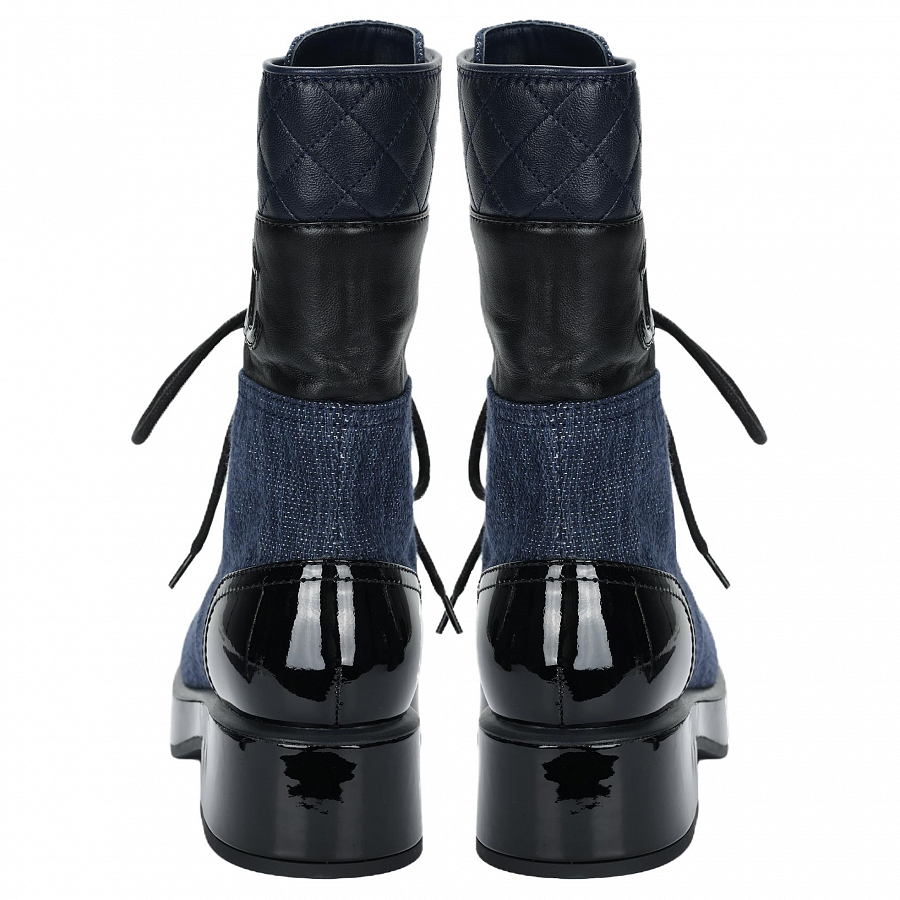 CHANEL Ankle Boots Women's Blue Black купить в интернет-магазине Yoocart с быстрой доставкой по России.