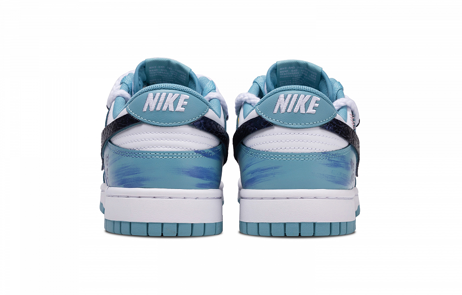 Nike Dunk Azure Blue Abrasion Resistant Low top Skateboard Shoes Unisex Green White купить в интернет-магазине Yoocart с быстрой доставкой по России.