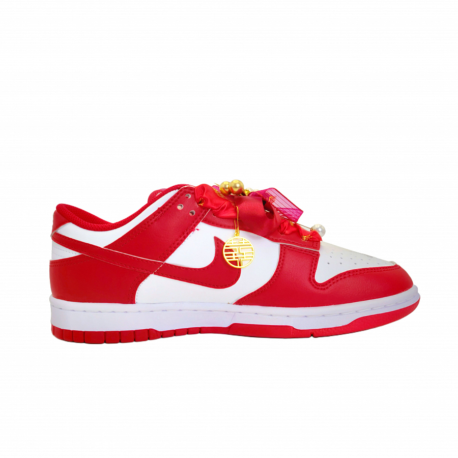 Nike Dunk Full Of Joy And Happiness Wear resistant And Lightweight Low top Skateboard Shoes Unisex Red White купить в интернет-магазине Yoocart с быстрой доставкой по России.