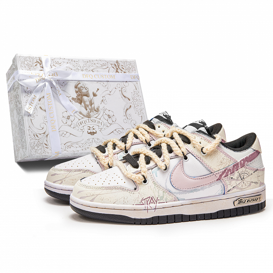 Nike Dunk Box, Twin Set Cushioning Quick Dry Abrasion Resistant Balance Low top Skateboard Shoes Unisex купить в интернет-магазине Yoocart с быстрой доставкой по России.