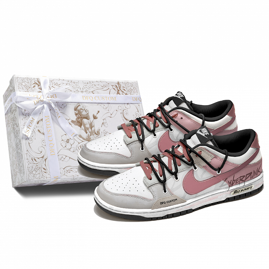 Nike Dunk Box, Phantom Pink Cushioning Quick Dry Abrasion Resistant Balance Low top Skateboard Shoes Unisex купить в интернет-магазине Yoocart с быстрой доставкой по России.