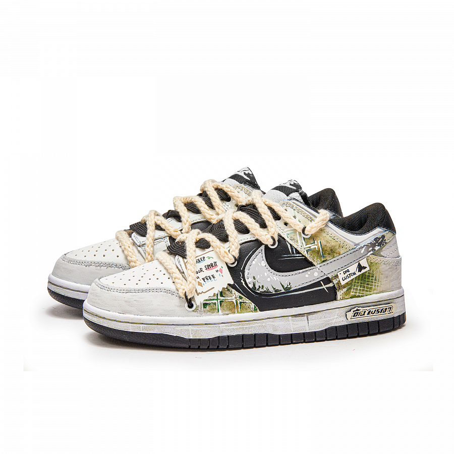 Nike Dunk Green Book Cushioning Quick Dry Abrasion Resistant Balance Low top Skateboard Shoes Unisex Green Black купить в интернет-магазине Yoocart с быстрой доставкой по России.