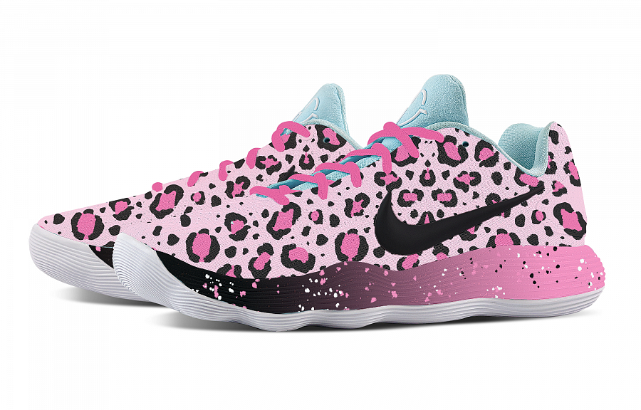 Nike Hyperdunk 2017 Rainforest Leopard Print Cushioning Coverage Support Low top Basketball Shoes Men's Black Pink купить в интернет-магазине Yoocart с быстрой доставкой по России.