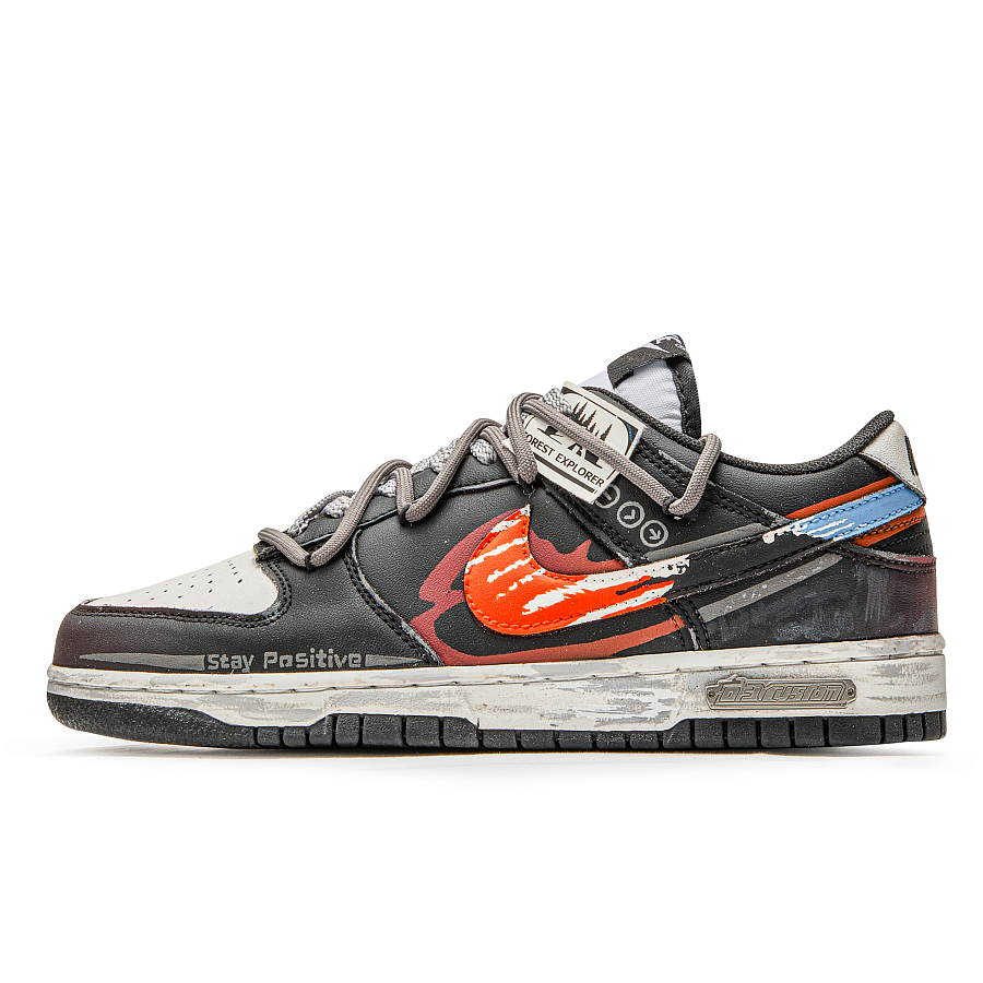 Nike Dunk Orange Road Cushioning Quick Dry Abrasion Resistant Balance Low top Skateboard Shoes Unisex Black Gray купить в интернет-магазине Yoocart с быстрой доставкой по России.