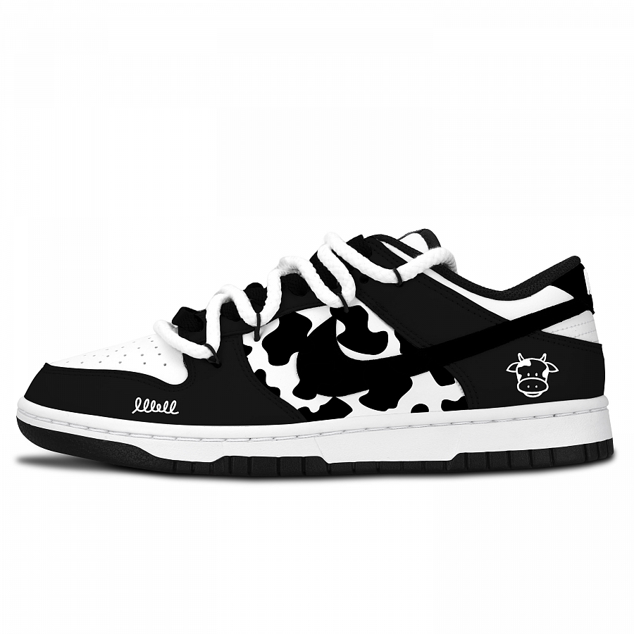Nike Dunk Black White Cow Black Shoe Box Abrasion Resistant Low top Skateboard Shoes Unisex купить в интернет-магазине Yoocart с быстрой доставкой по России.