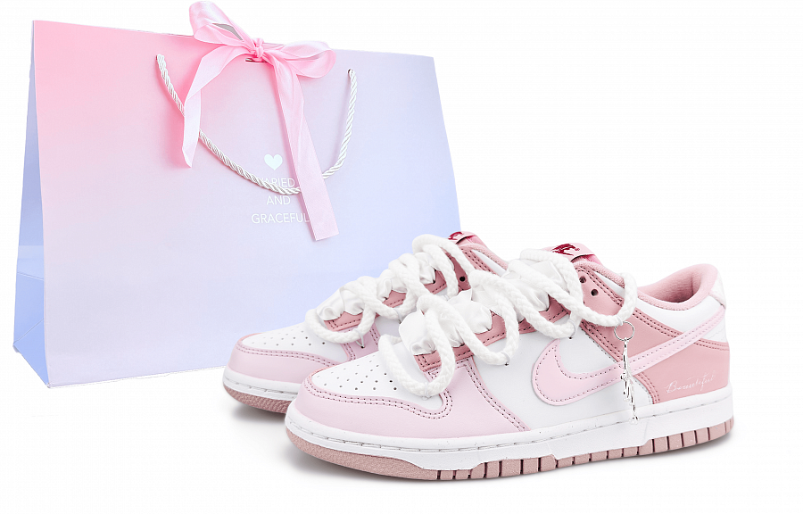 Nike Dunk SB Abrasion Resistant Low top Skateboard Shoes Women's Cherry Blossom Pink купить в интернет-магазине Yoocart с быстрой доставкой по России.