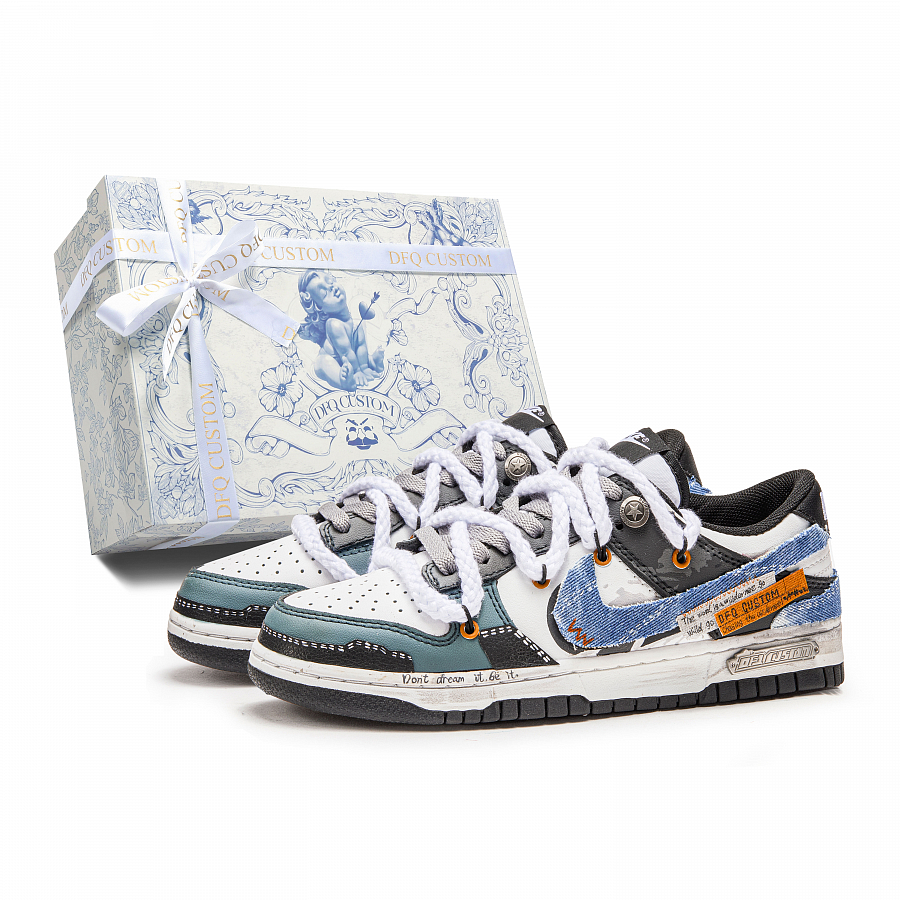 Nike Dunk Box, Denim Knight Abrasion Resistant Low top Skateboard Shoes Unisex купить в интернет-магазине Yoocart с быстрой доставкой по России.
