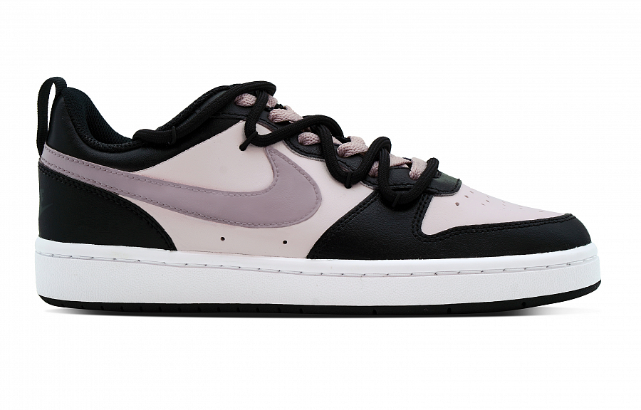 Nike Court Borough DEER Black Rose Raspberry Slip Resistant Abrasion Resistant Low top Skateboard Shoes GS Black Pink купить в интернет-магазине Yoocart с быстрой доставкой по России.