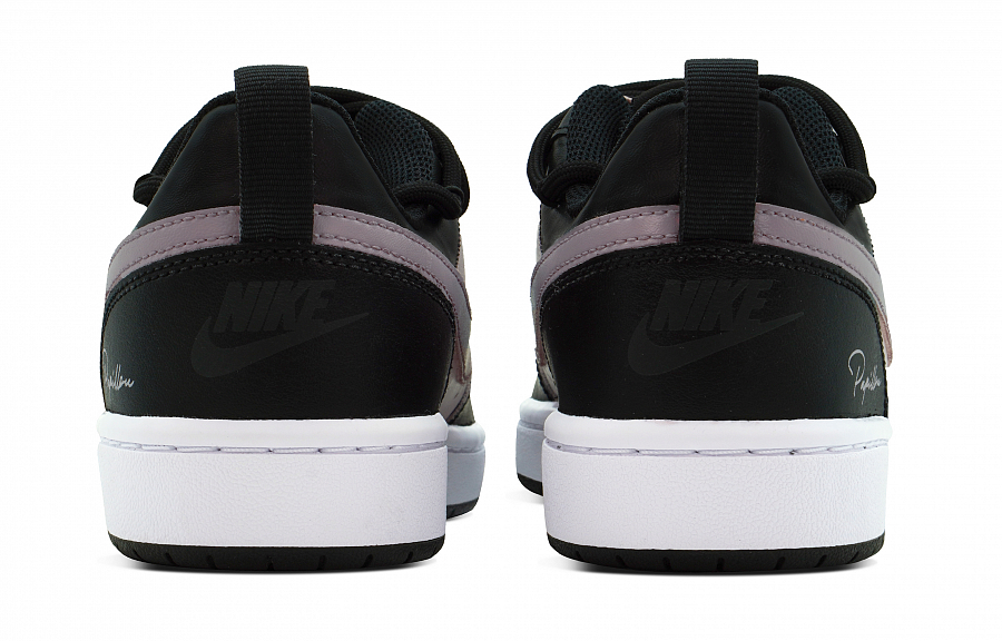 Nike Court Borough DEER Black Rose Raspberry Slip Resistant Abrasion Resistant Low top Skateboard Shoes GS Black Pink купить в интернет-магазине Yoocart с быстрой доставкой по России.