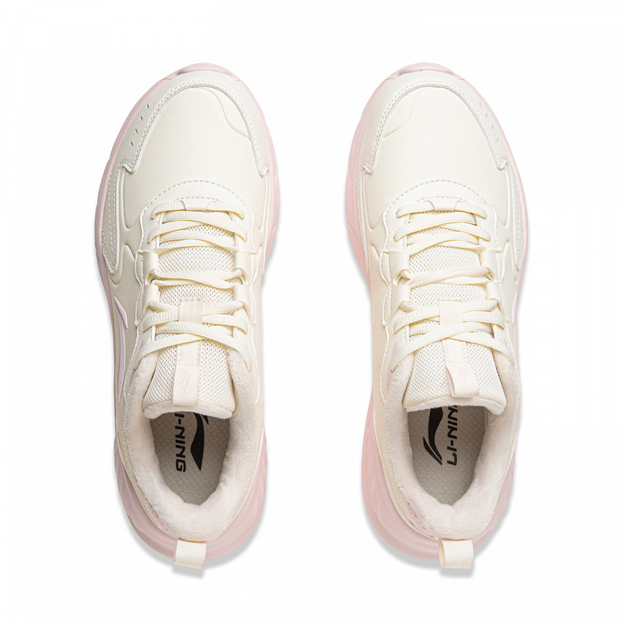LiNing Light Mist Low top City Commute Long Distance Running Shoes Women's Light Pink White купить в интернет-магазине Yoocart с быстрой доставкой по России.