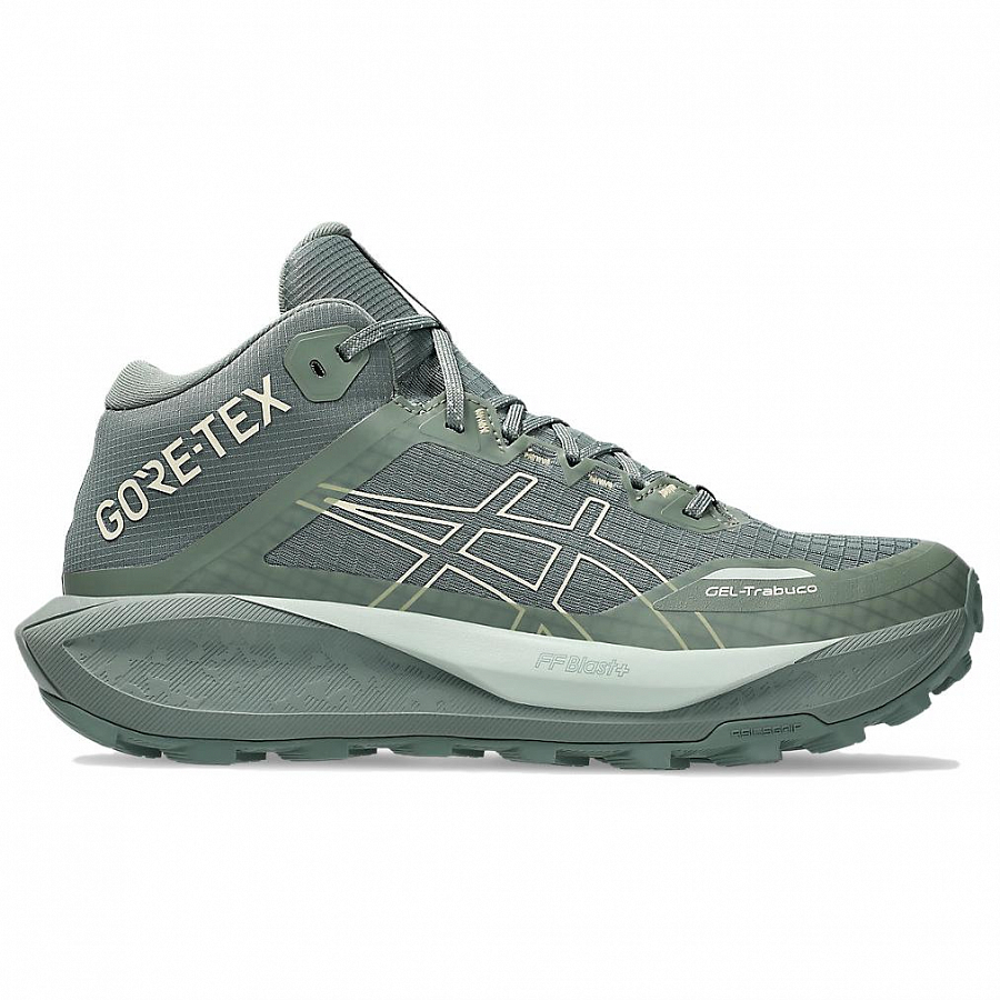ASICS GEL TRABUCO Wear resistant And Waterproof Mid top Trail Running Shoes Men's Gray Green купить в интернет-магазине Yoocart с быстрой доставкой по России.