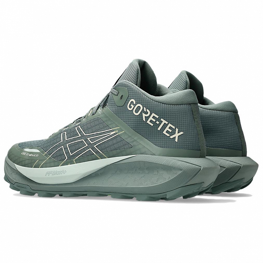 ASICS GEL TRABUCO Wear resistant And Waterproof Mid top Trail Running Shoes Men's Gray Green купить в интернет-магазине Yoocart с быстрой доставкой по России.