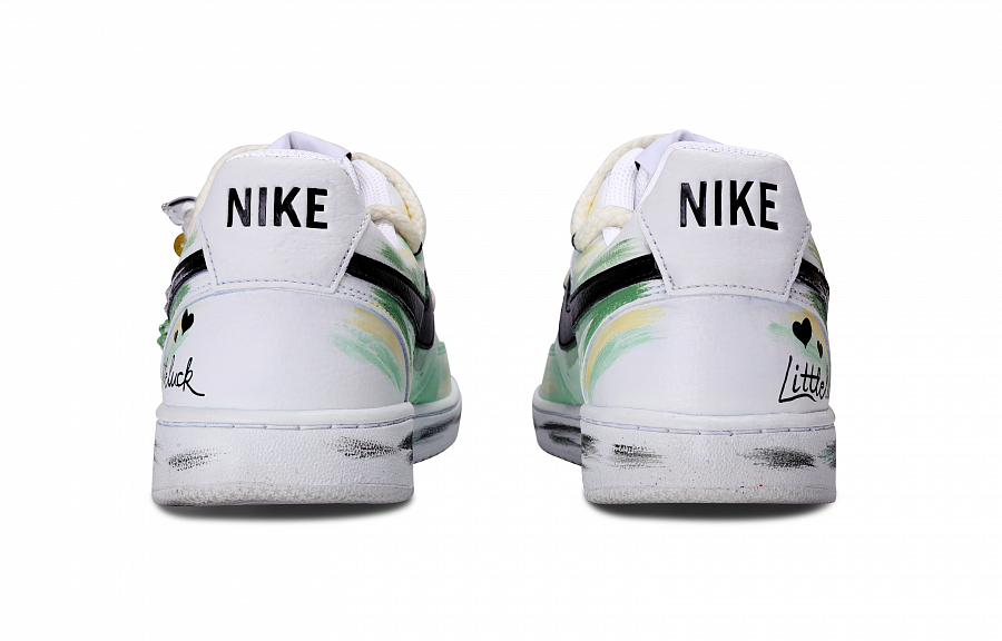 Nike Court Vision 1 Slip Resistant Abrasion Resistant Low top Skateboard Shoes Unisex White Green купить в интернет-магазине Yoocart с быстрой доставкой по России.