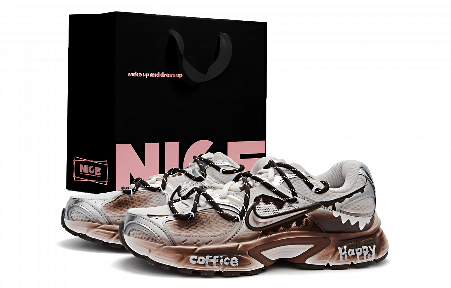 Nike V5 RNR Shock Absorbing, Non Slip, Wear Resistant, Breathable And Lightweight Low top Running Shoes Women's Mocha купить в интернет-магазине Yoocart с быстрой доставкой по России.