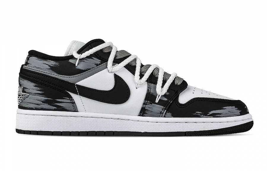 Jordan Air Jordan 1 Rose Branch Support Low top Vintage Basketball Shoes Unisex Black White Gray купить в интернет-магазине Yoocart с быстрой доставкой по России.