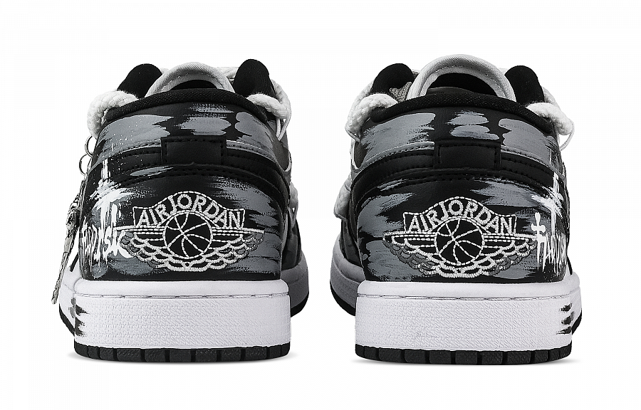 Jordan Air Jordan 1 Rose Branch Support Low top Vintage Basketball Shoes Unisex Black White Gray купить в интернет-магазине Yoocart с быстрой доставкой по России.