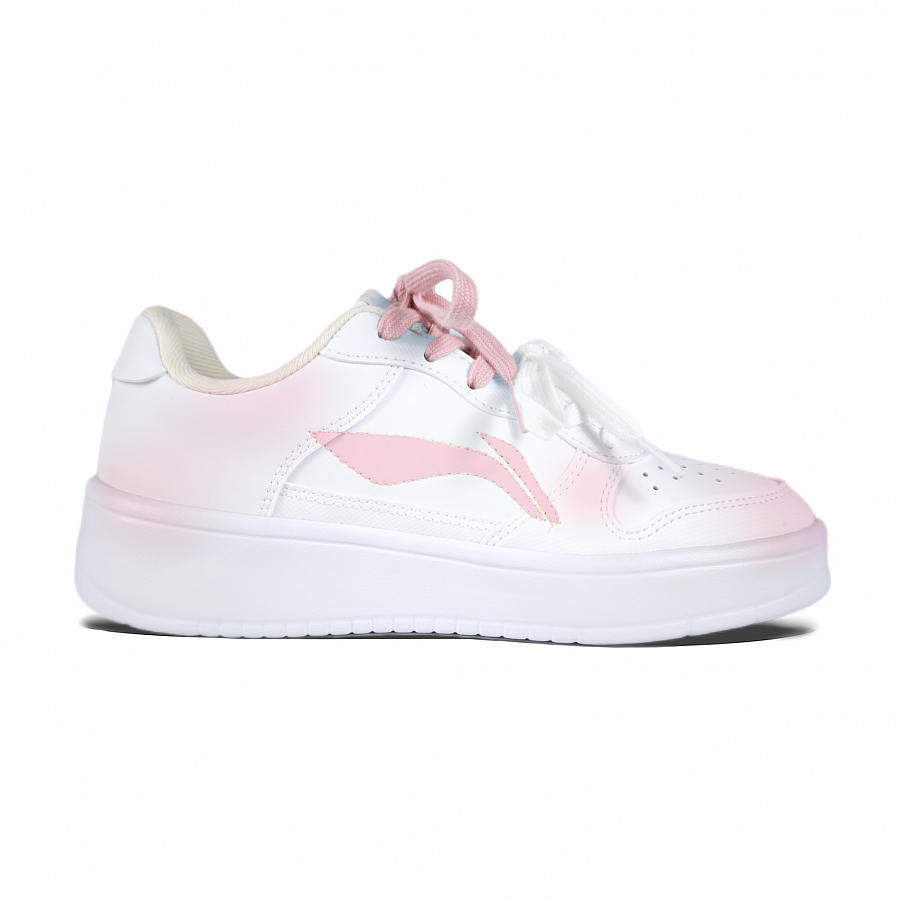 LiNing Pontoon Boats Blue Pink Stars Slip Resistant Shock Absorbers Lightweight Low top Skateboard Shoes Unisex White купить в интернет-магазине Yoocart с быстрой доставкой по России.