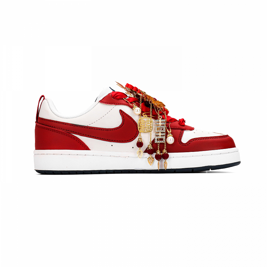 Nike Court Borough Golden Jade Perfect Match Abrasion Resistant Low top Skateboard Shoes Unisex Red White купить в интернет-магазине Yoocart с быстрой доставкой по России.